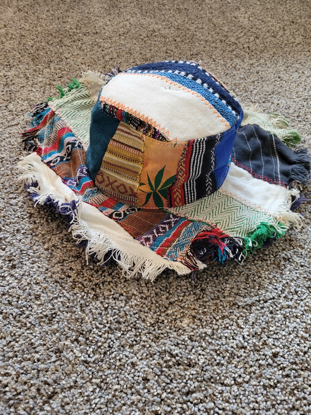 Rising International Multicolor Patchwork Boho Bucket Hat